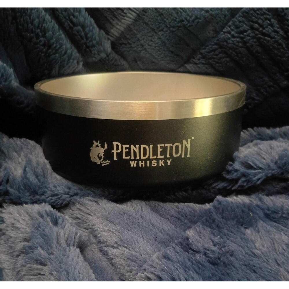 RARE pendleton whiskey dog bowl promotional bar swag collectable